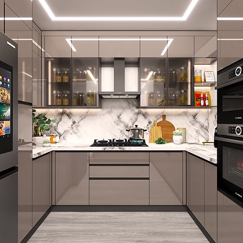 Jay Ambe modular kitchen - sample interior